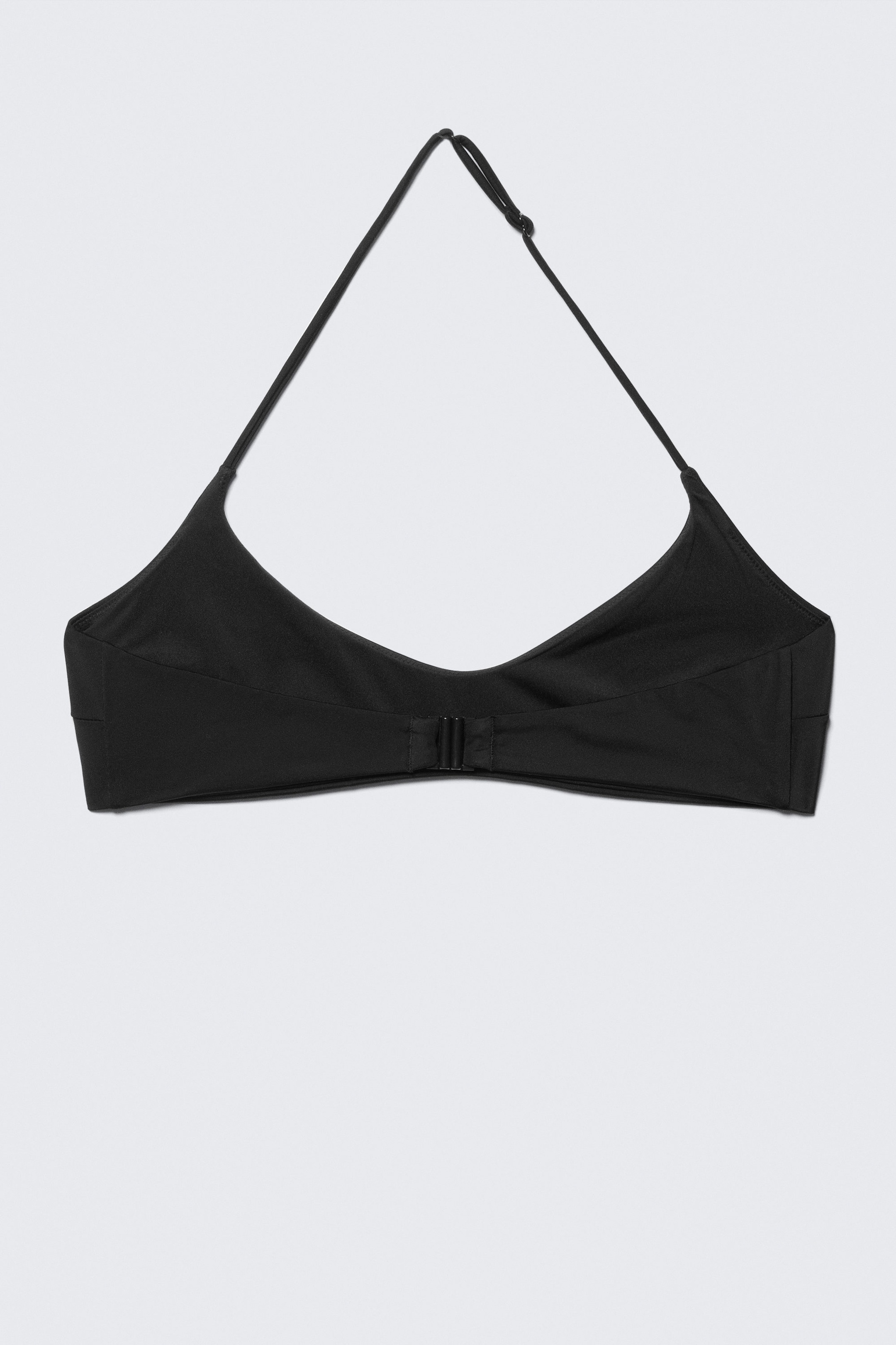 Black - Minimal Halter Bikini Top - 4