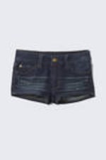 Dark Blue - Booty Bei Low Rise Mini Denim Shorts - 7
