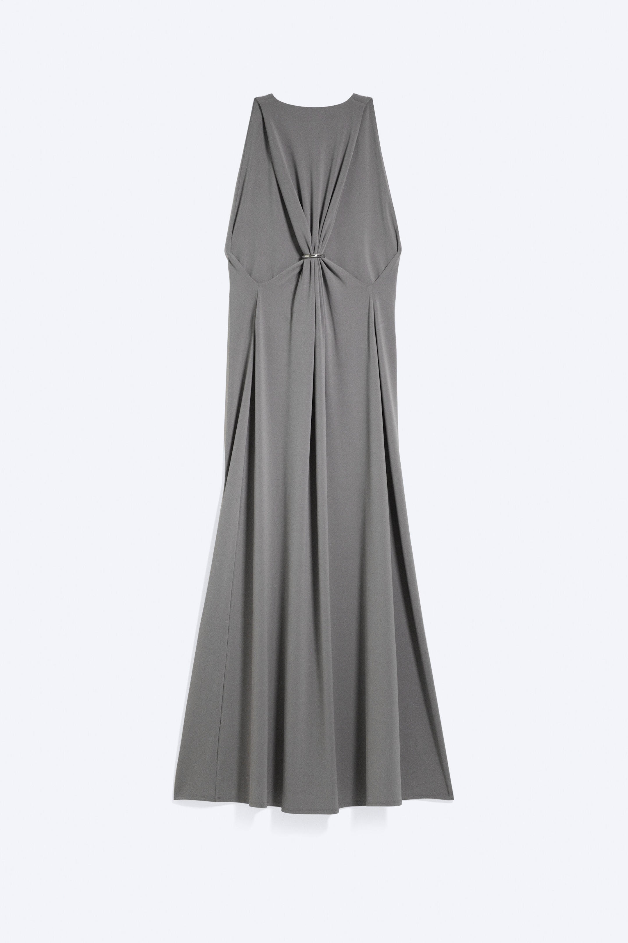 Dusty Grey - Gathered Maxi Dress - 2