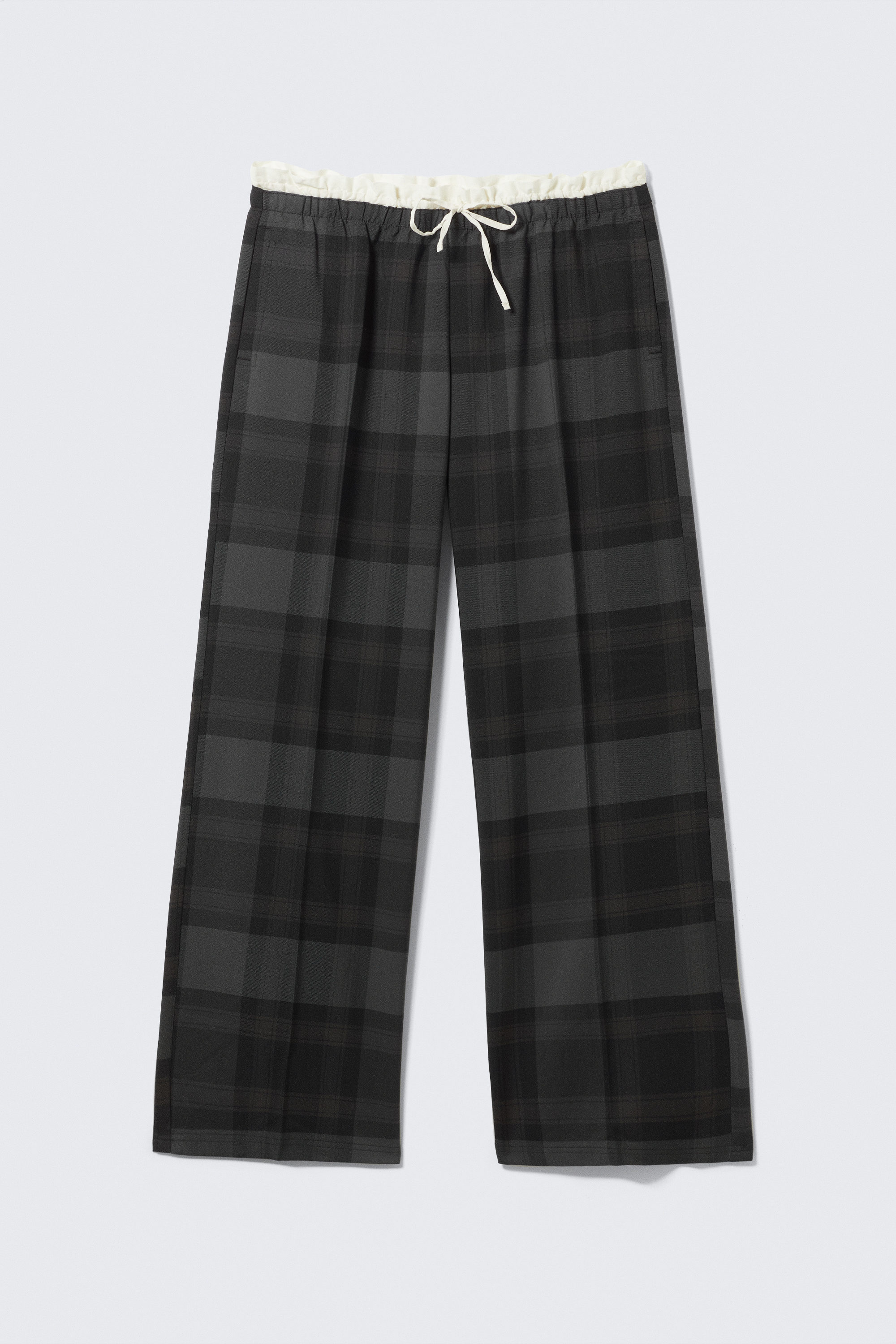 Dark Grey - Pull-On Mid-Rise Suiting Trousers - 4