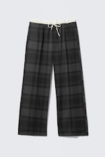 Dunkelgrau - Pull-On-Anzughose mit mittlerem Bund - 0