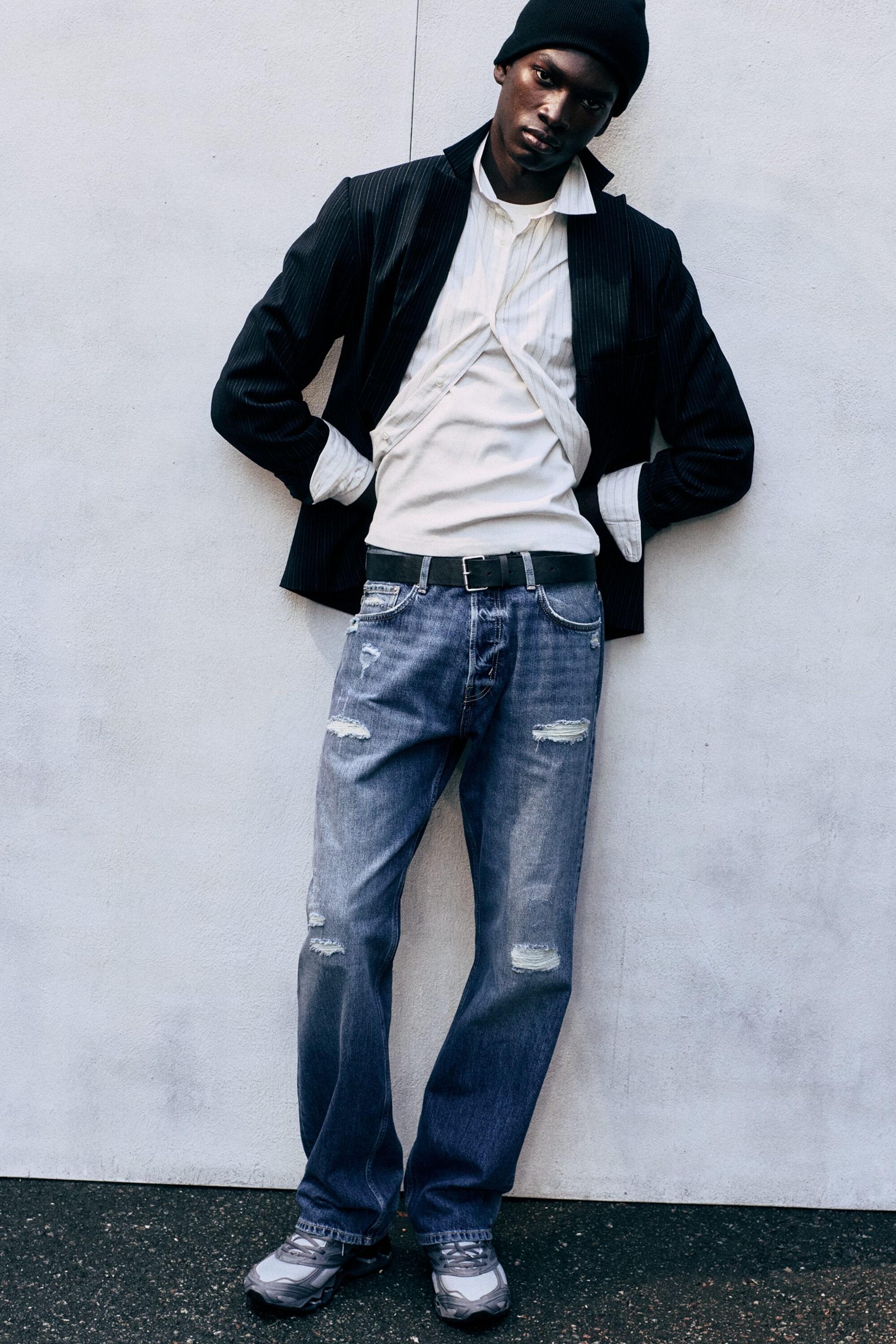 Blue Mist - SPACE MID RISE RELAXED STRAIGHT JEANS - 1