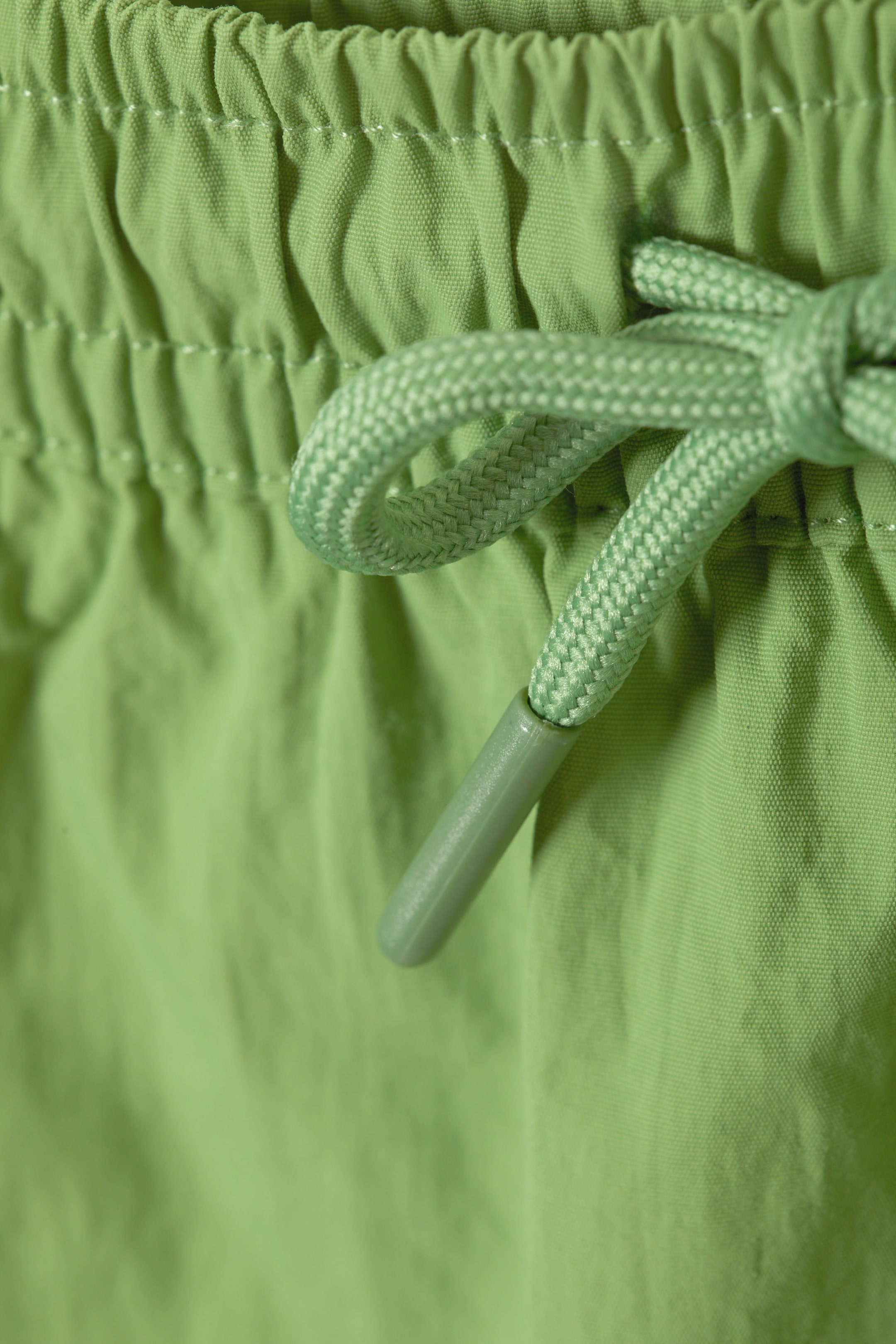 Ljusgrön - Strukturerade mellanlånga badbyxor - 1