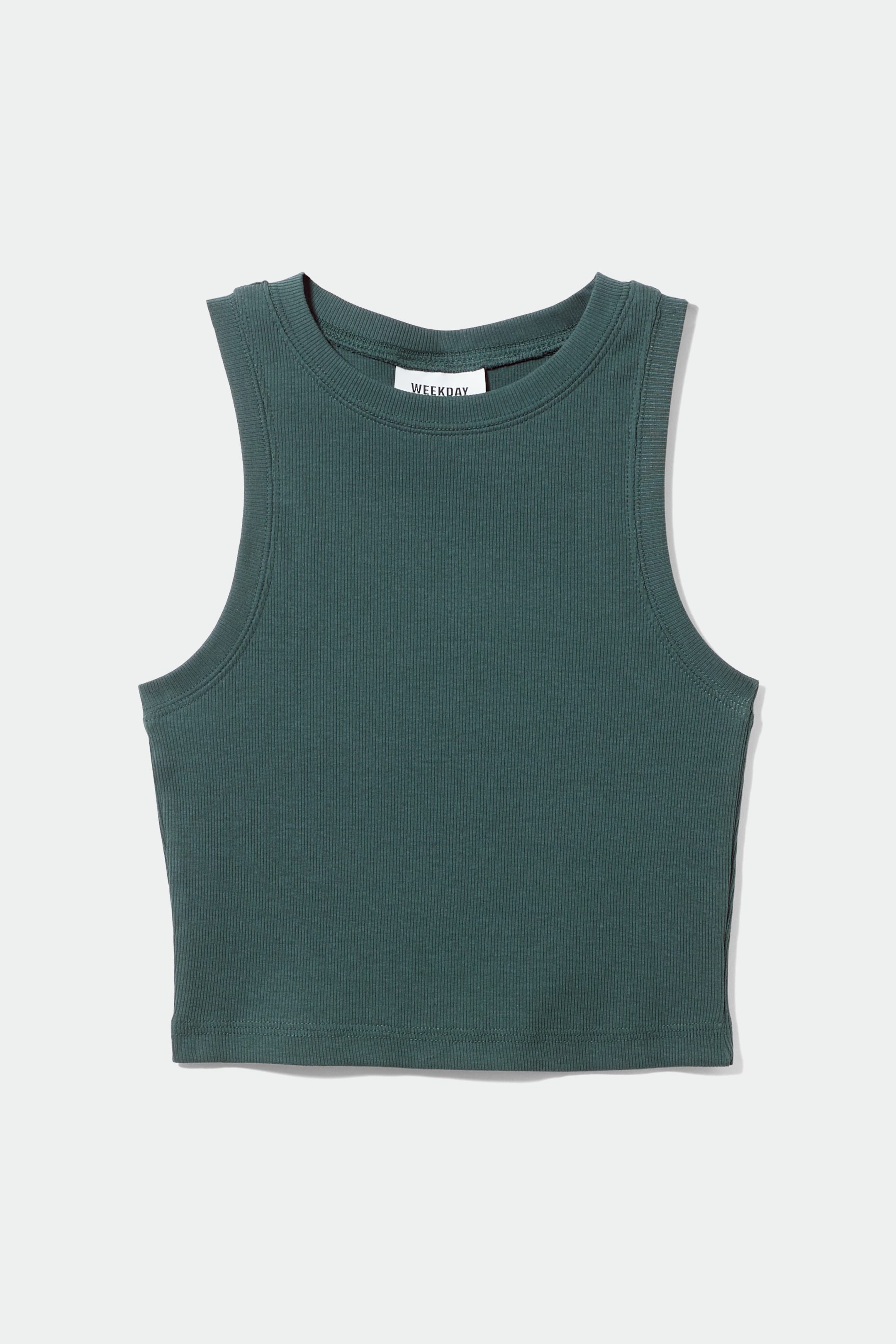 Teal - Easy Cropped Tank Top - 0