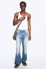 Stallion Blue - Mittelblau - Mercury Mid Waist Relaxed Bootcut Jeans - 2