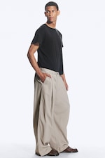 Lys støvet mole - Otis Baggy Plisserte Twill Chinos - 2