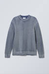 ★英国発*WEEKDAY*新作*ヘヴィーニット/TWO TONE★ regular heavy knit sweater - Two-Tone Blue | Weekday WW