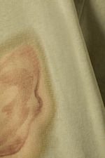Spraymålad dimmig beige - Printad Oversized T-shirt - 1