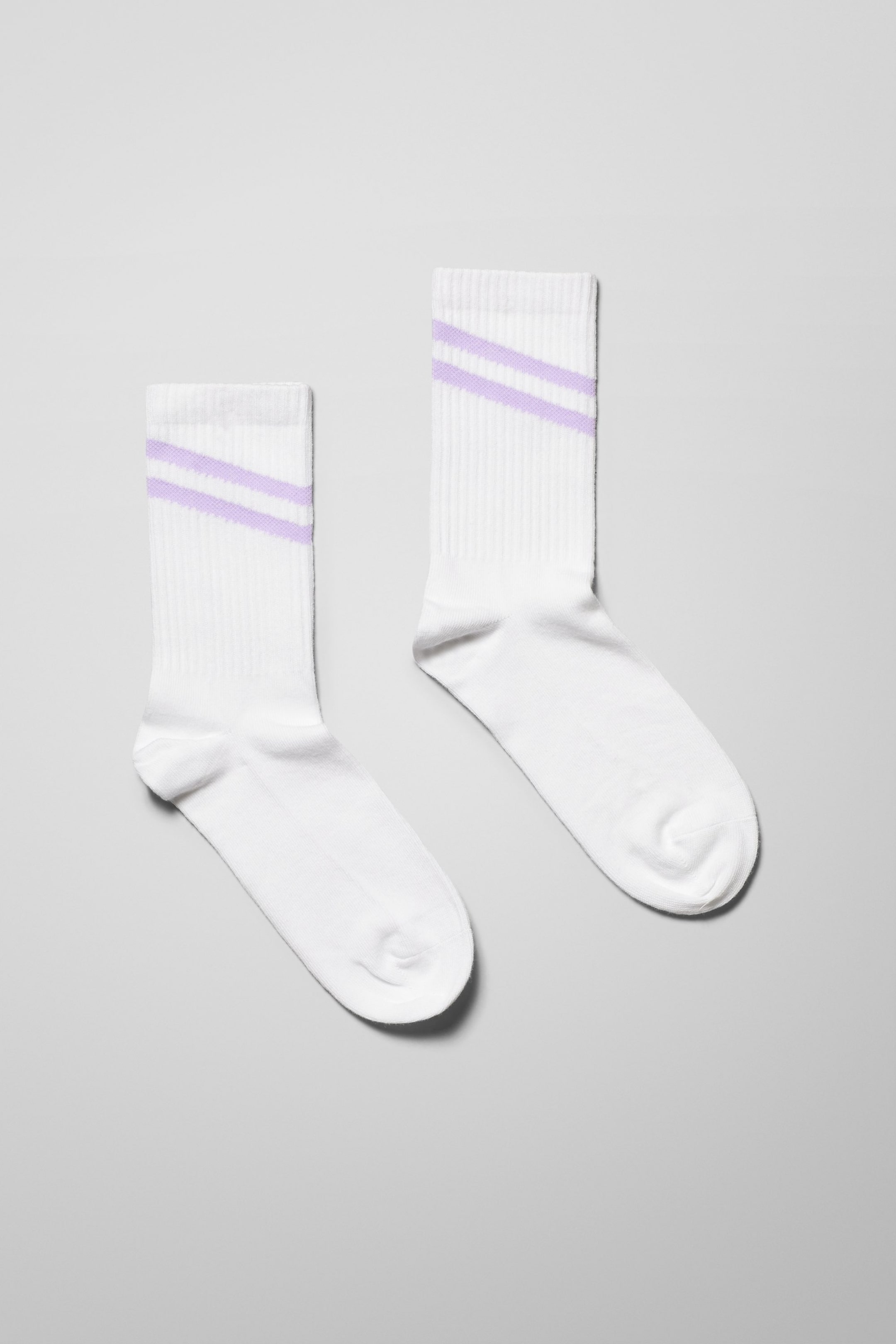 White/Light Pink - Eleven Streifen Socken - 0