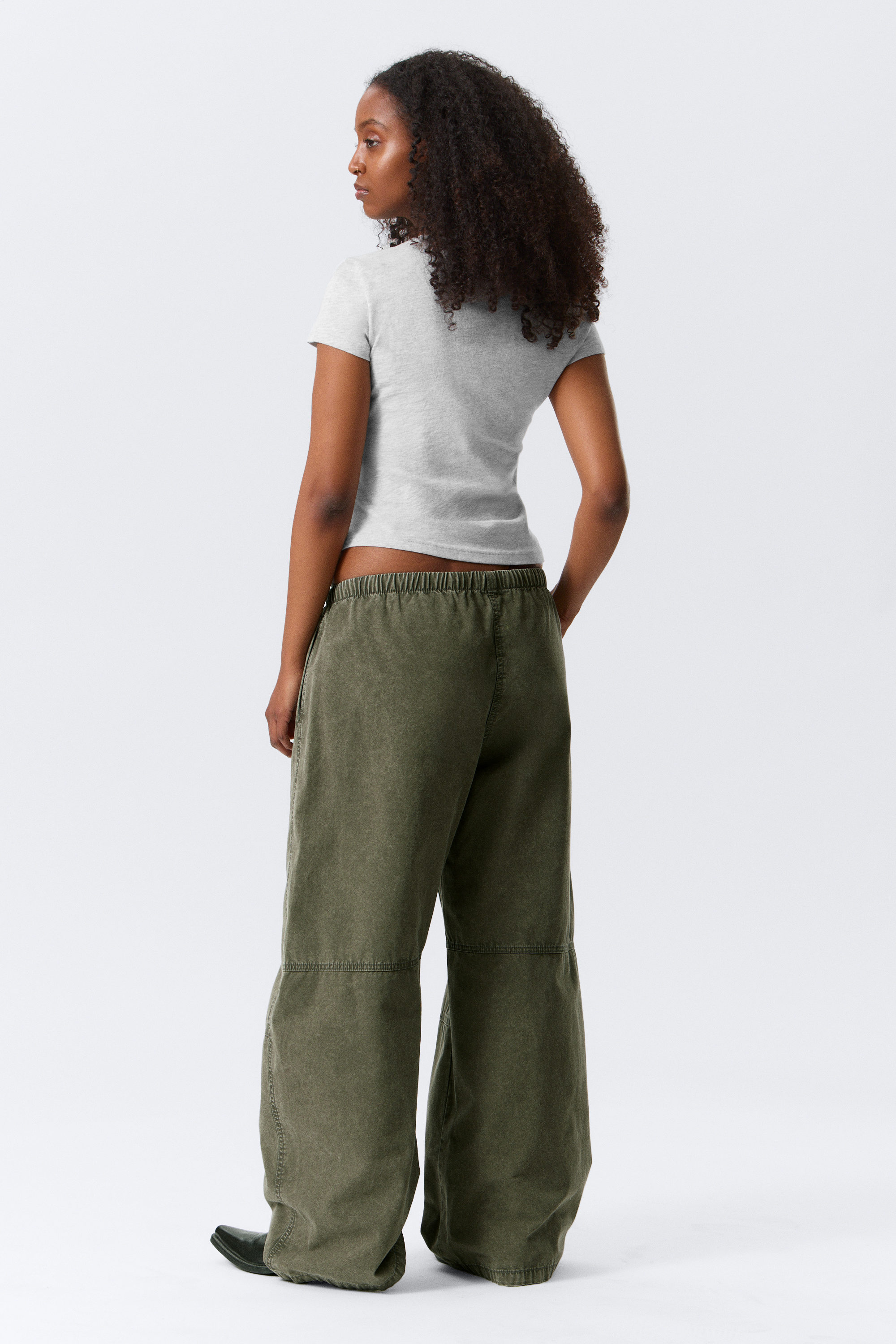 Grey Melange - Slim Short-Sleeved Cotton T-shirt - 2