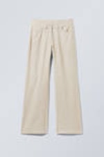 Ecru - Regular Fit Linen Blend Trousers - 0