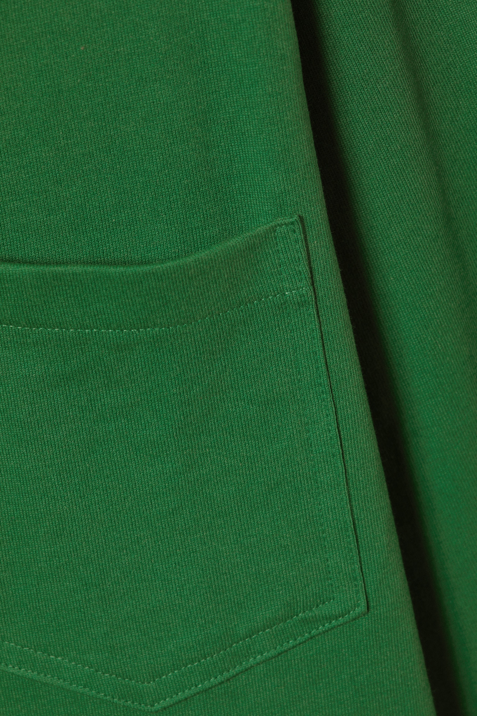 Relaxed Fit Cotton Long-Sleeved T-shirt - Green - 5