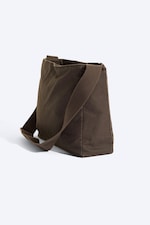 Dark Brown - Unisex-Schultertasche aus Canvas - 2