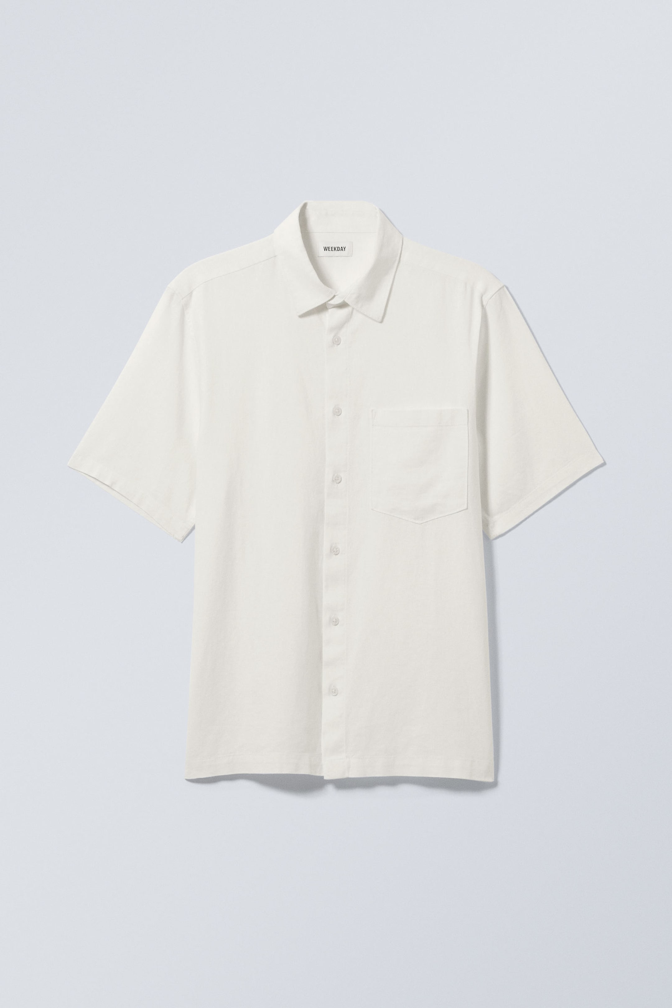 #F4F3E9 - Relaxed Linen Short Sleeve - 1