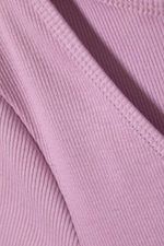 Light lilac - Open Neck Crop Top - 1