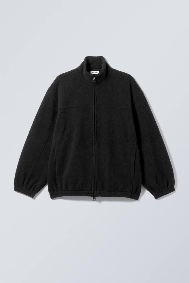 Fleece Zip Jacket - Black - 1
