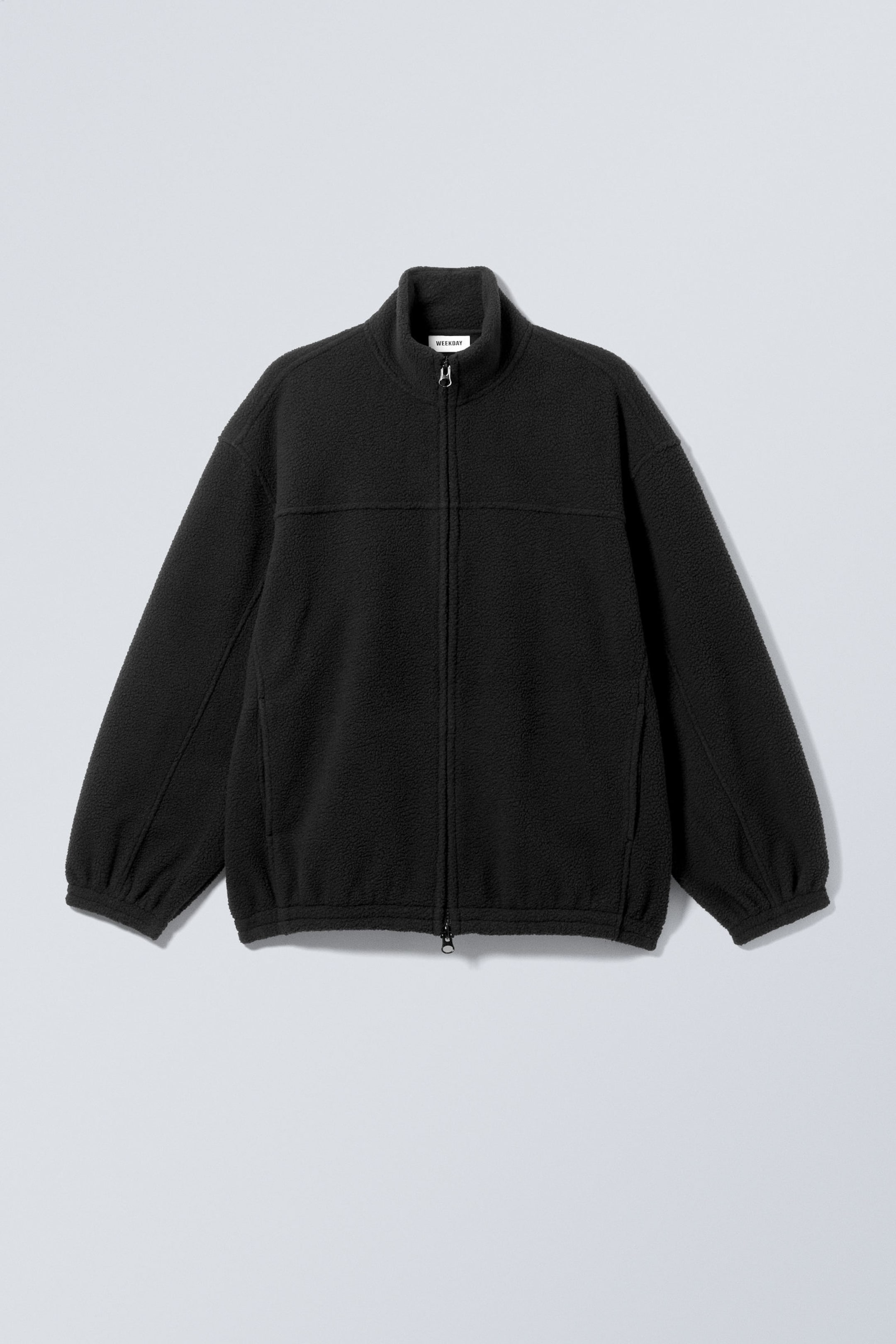Black - Fleece Zip Jacket - 3
