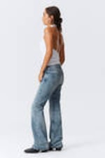 Blue Stream - Mittelblau - Nova Low Waist Slim Bootcut Leg Jeans - 4