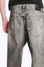 Redondo Black - Black - Galaxy Mid Rise Loose Straight Jeans - 3