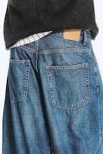 Sandy Blue - Mellanblå - Void low waist loose baggy jeans - 5
