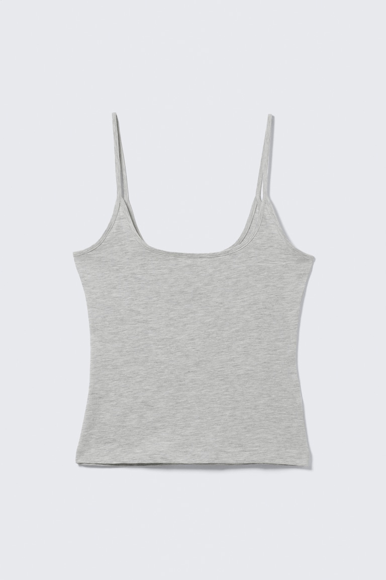 Débardeur Femme Atmosphère Gris Taille 40 - Message "Hugs And Kiss" - Occasion TBE