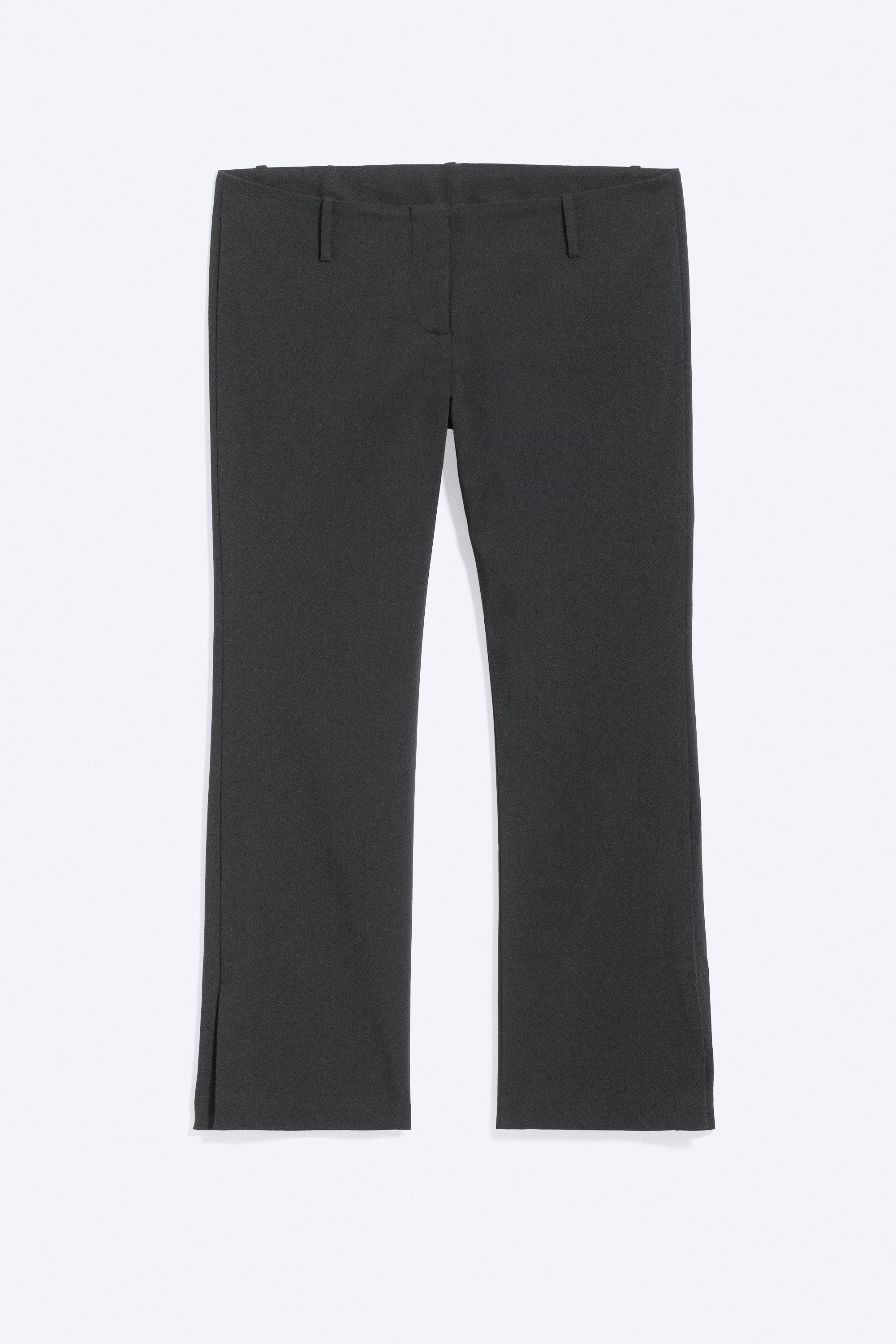 Capribroek met lage taille - Zwart/Roestbruin/Vaal lichtbeige