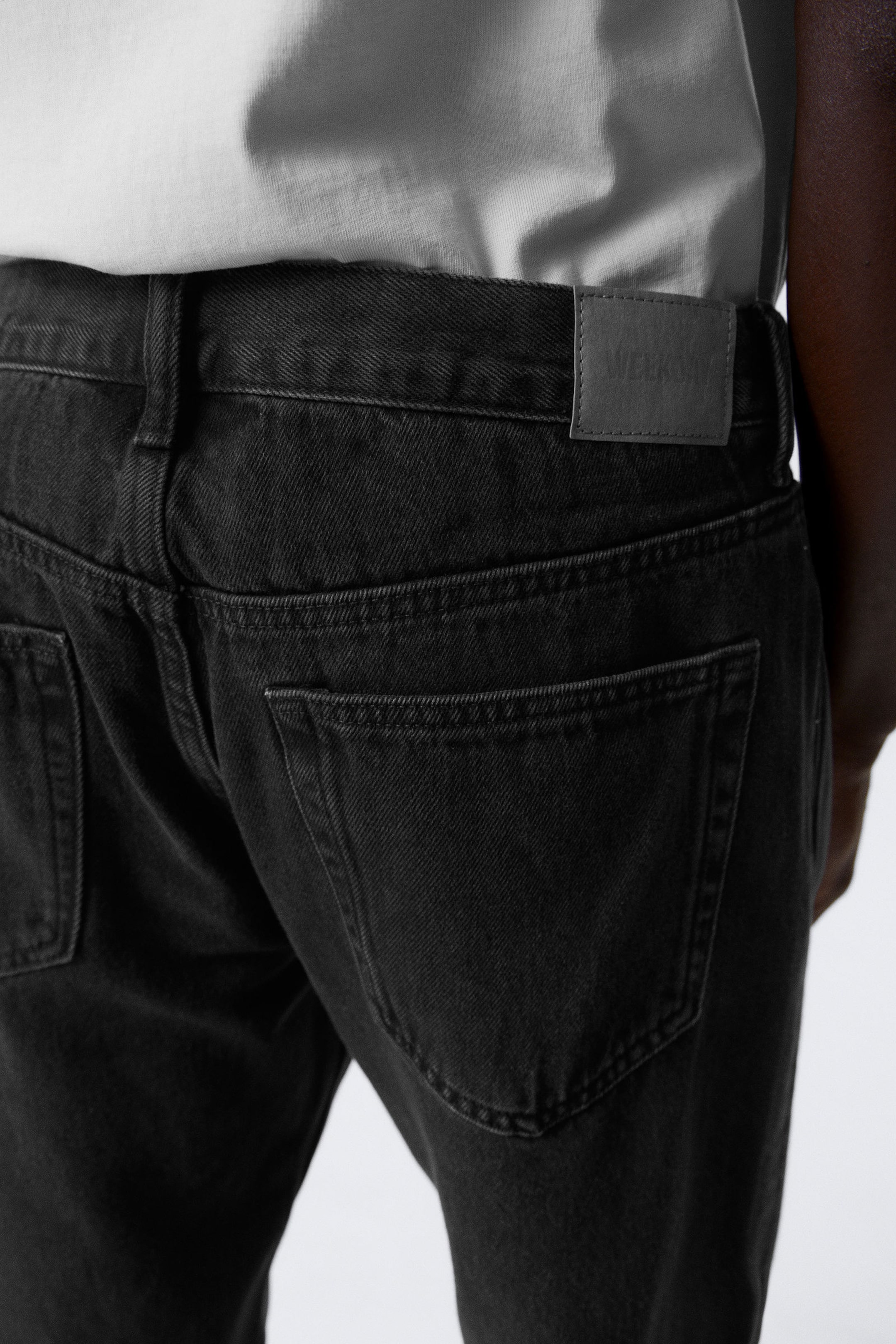 Tuned Black - Black - Space Relaxed Straight Leg Jeans - 4