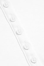 Weiß - Figurbetontes Henley-Shirt mit drapierten Ärmeln - 5