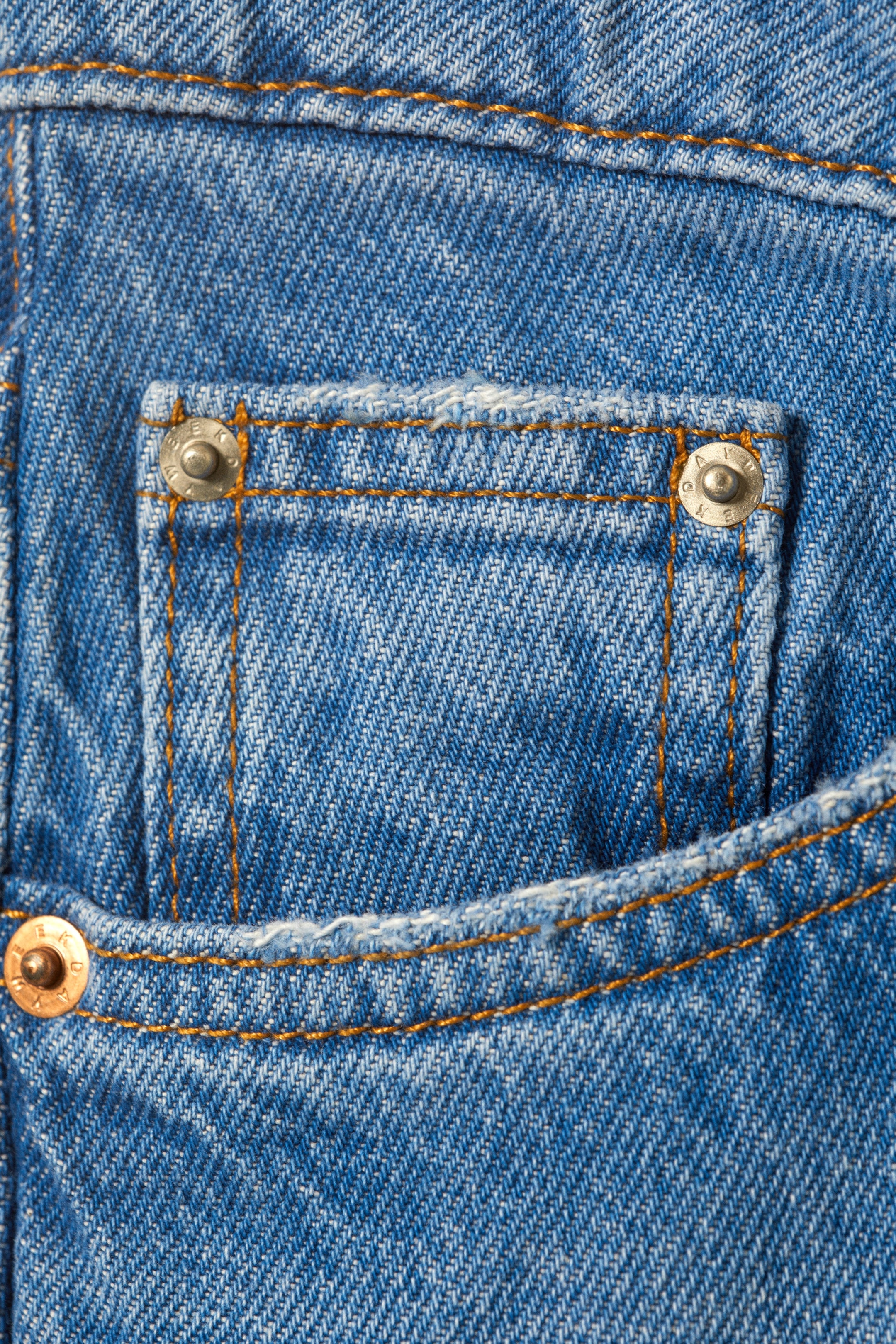 Kallithea Blue - Medium Blue - Imoo Low Rise Loose Wide Leg Jeans - 2