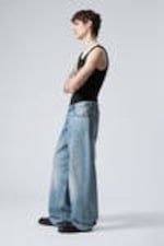 Seventeen Blue - Mittelblau - Astro Loose Baggy Leg Jeans - 6