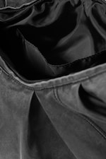 Washed Black - Ruched Crossbody Bag - 5