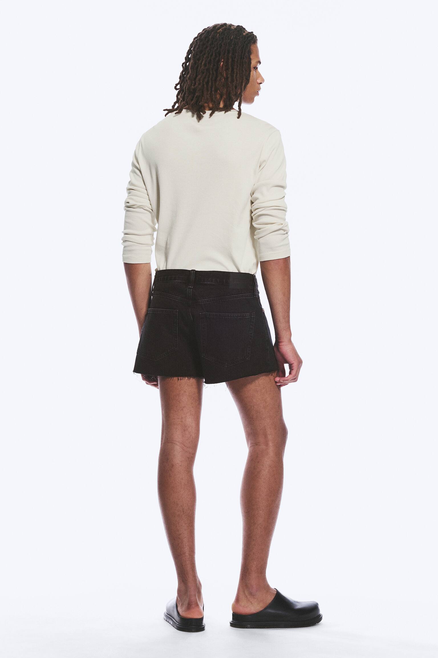 Luźne szorty dżinsowe Gravity Short Mid Rise - Tuned Black - Black/Kimberley Blue - Light Blue - 4