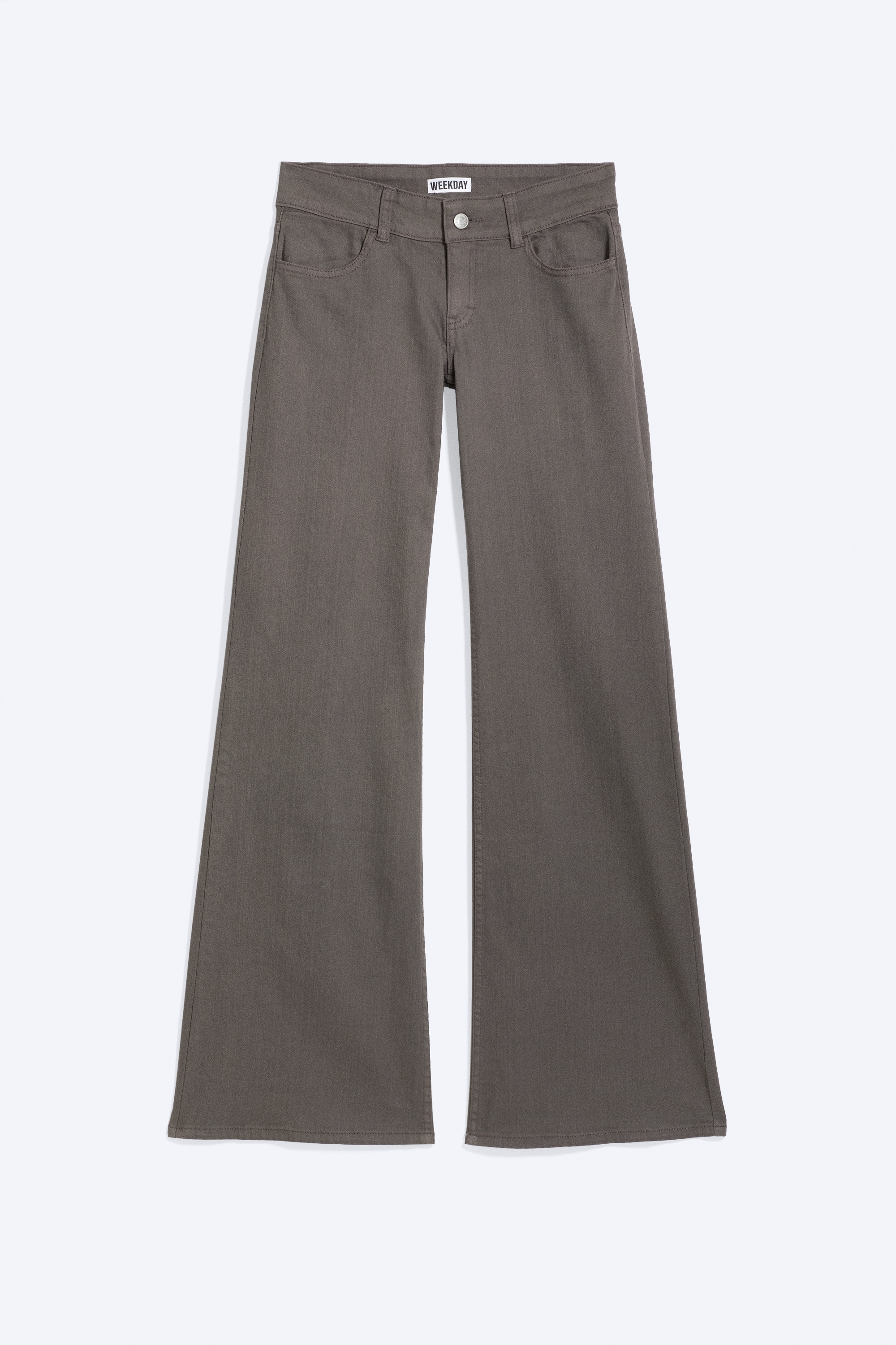 Stretch Bootcut Trousers - Talpa scuro/Bianco polvere
