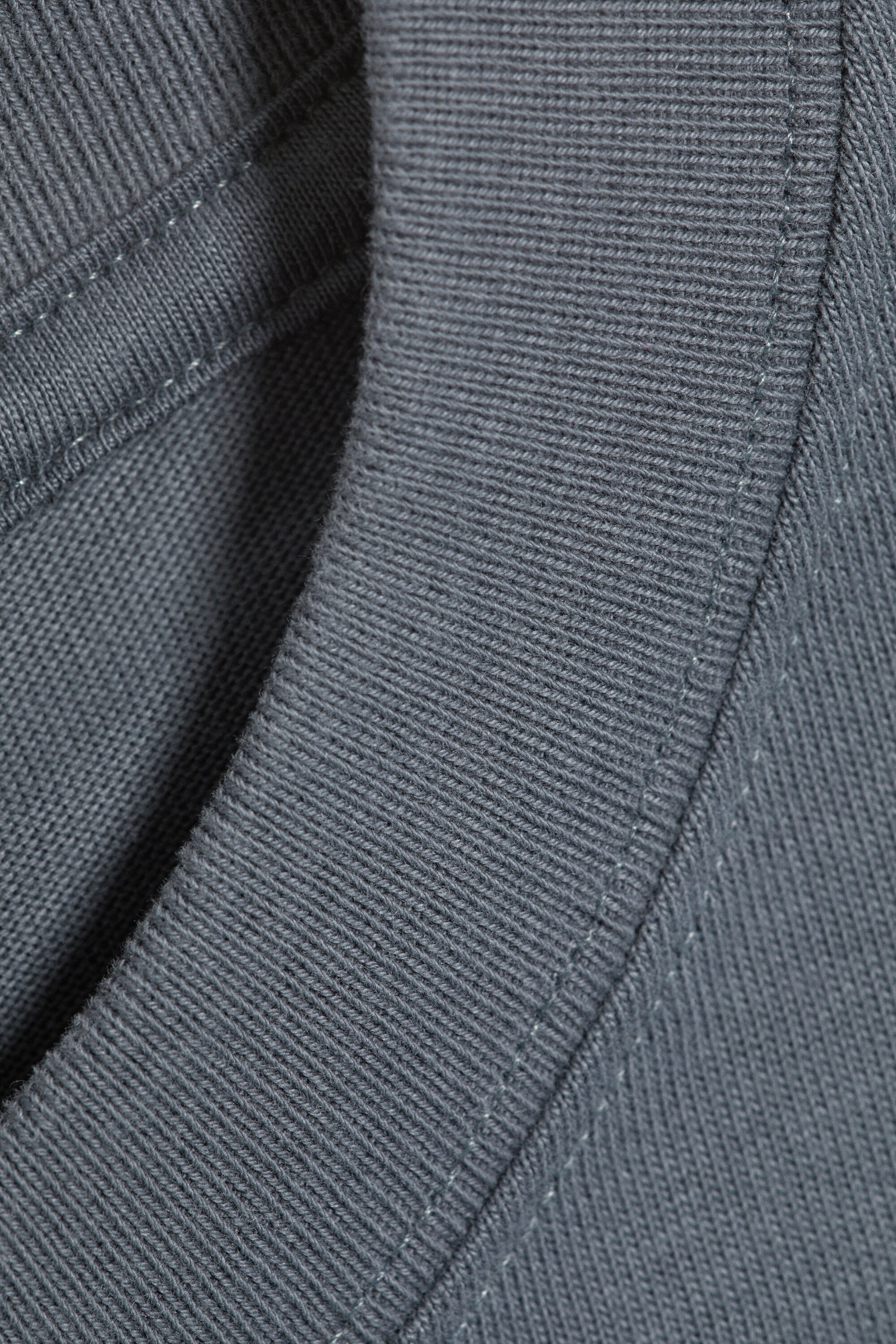 Dark Grey - Loose Boxy Long-Sleeved T-shirt - 4