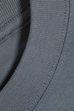 Dark Grey - Loose Boxy Long-Sleeved T-shirt - 4