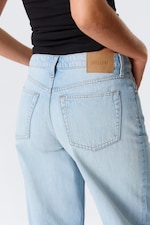 Kimberley Blue - Ljusblå - Ample Low Waist Loose Wide Leg Jeans - 5