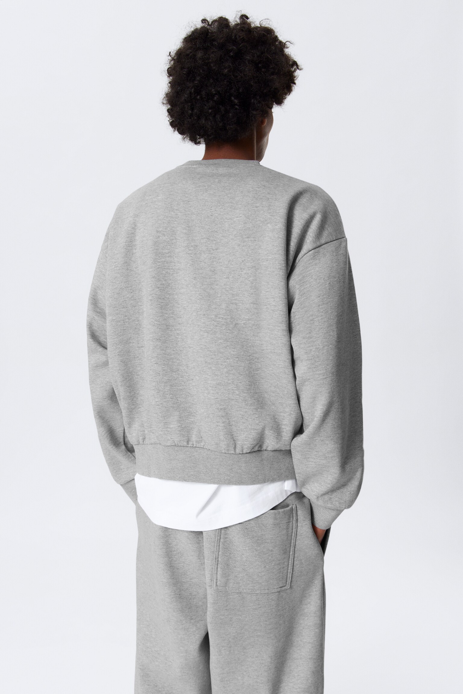 Bluza Loose Fit - Grey Melange/Ciemnobrązowy/Czarny - 5