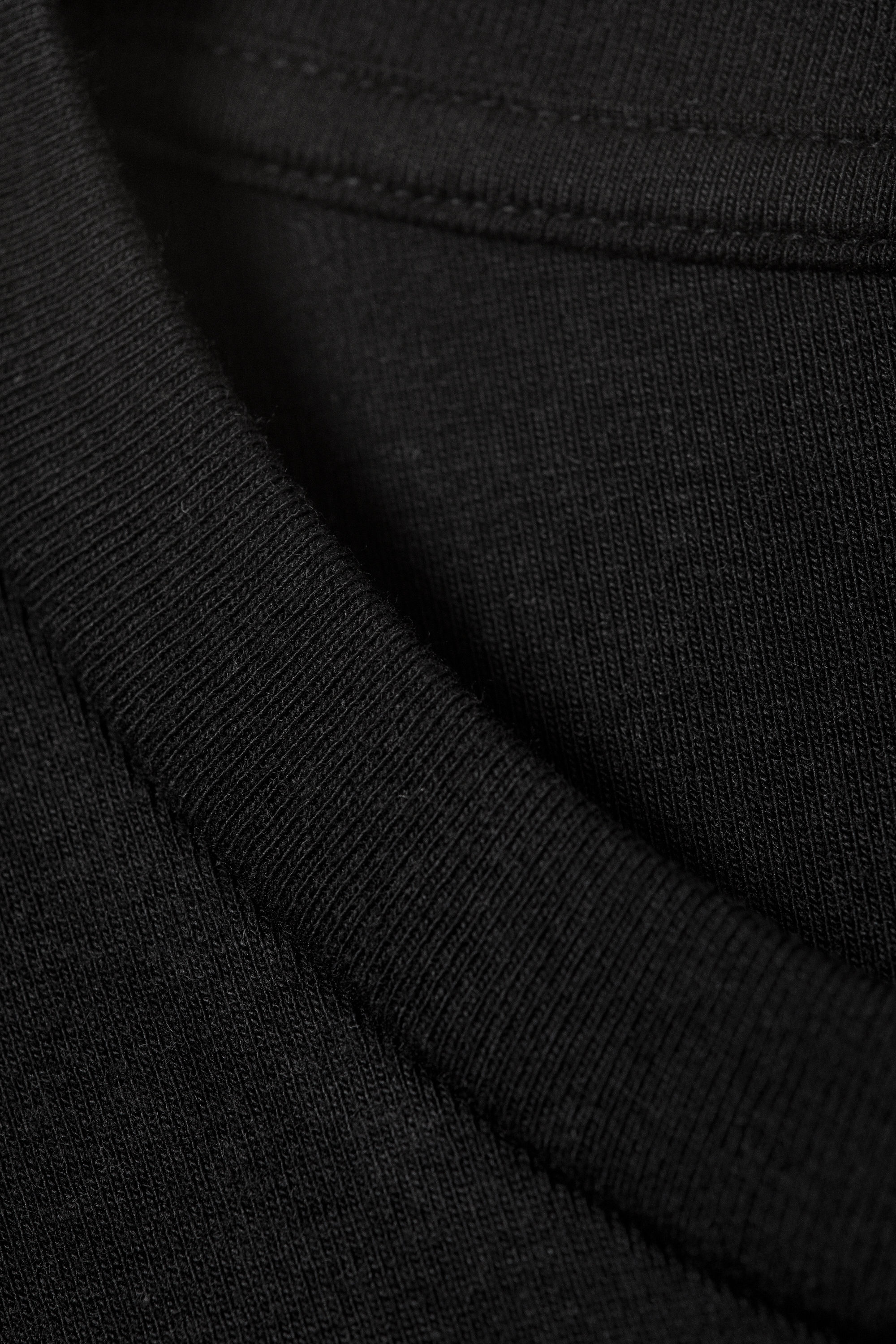 Black - Relaxed Long-Sleeved Jersey Top - 4