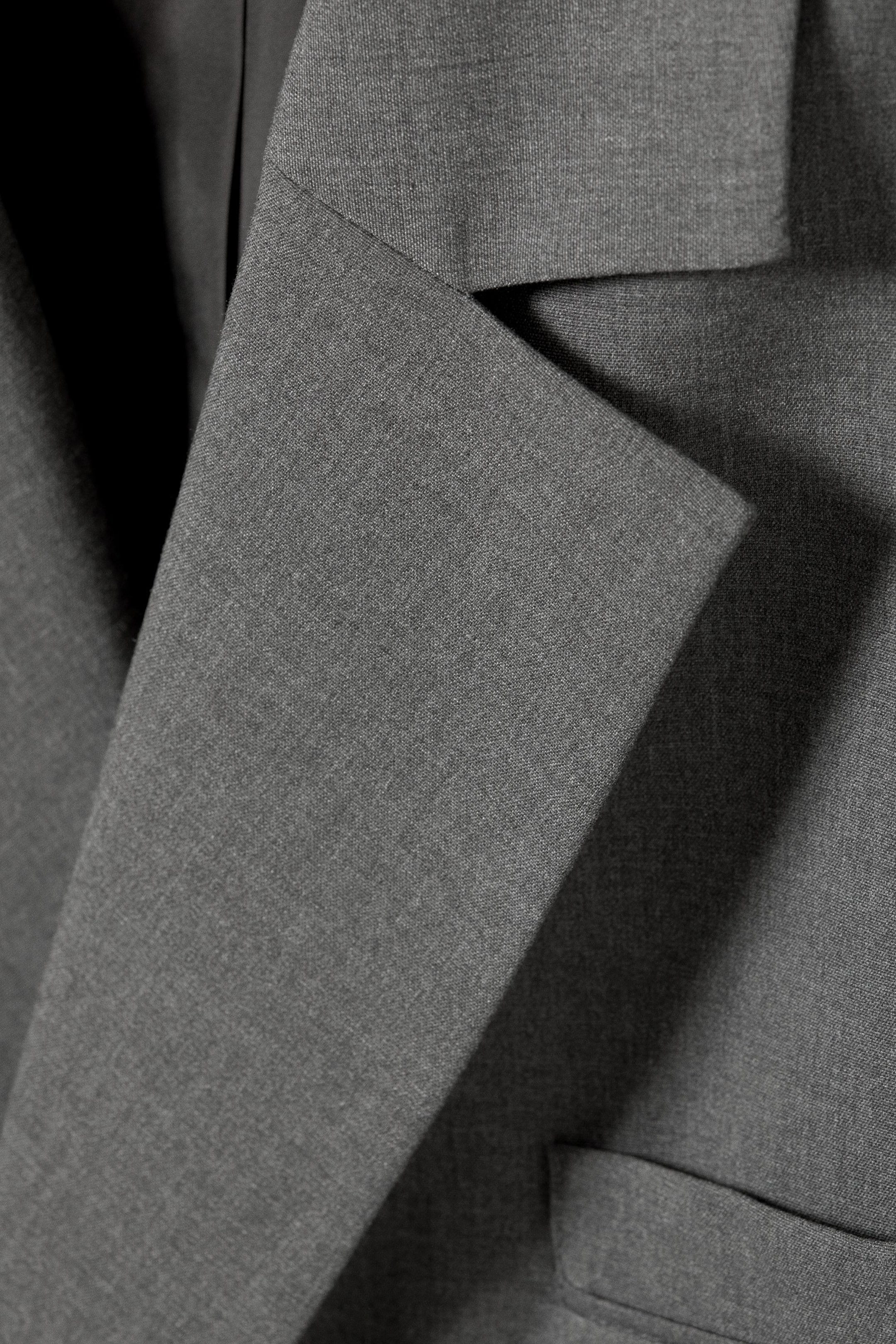 Grey Melange - Klas Melange Oversized Blazer - 1