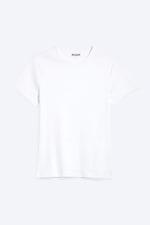 White - Ribbed classic T-shirt - 4
