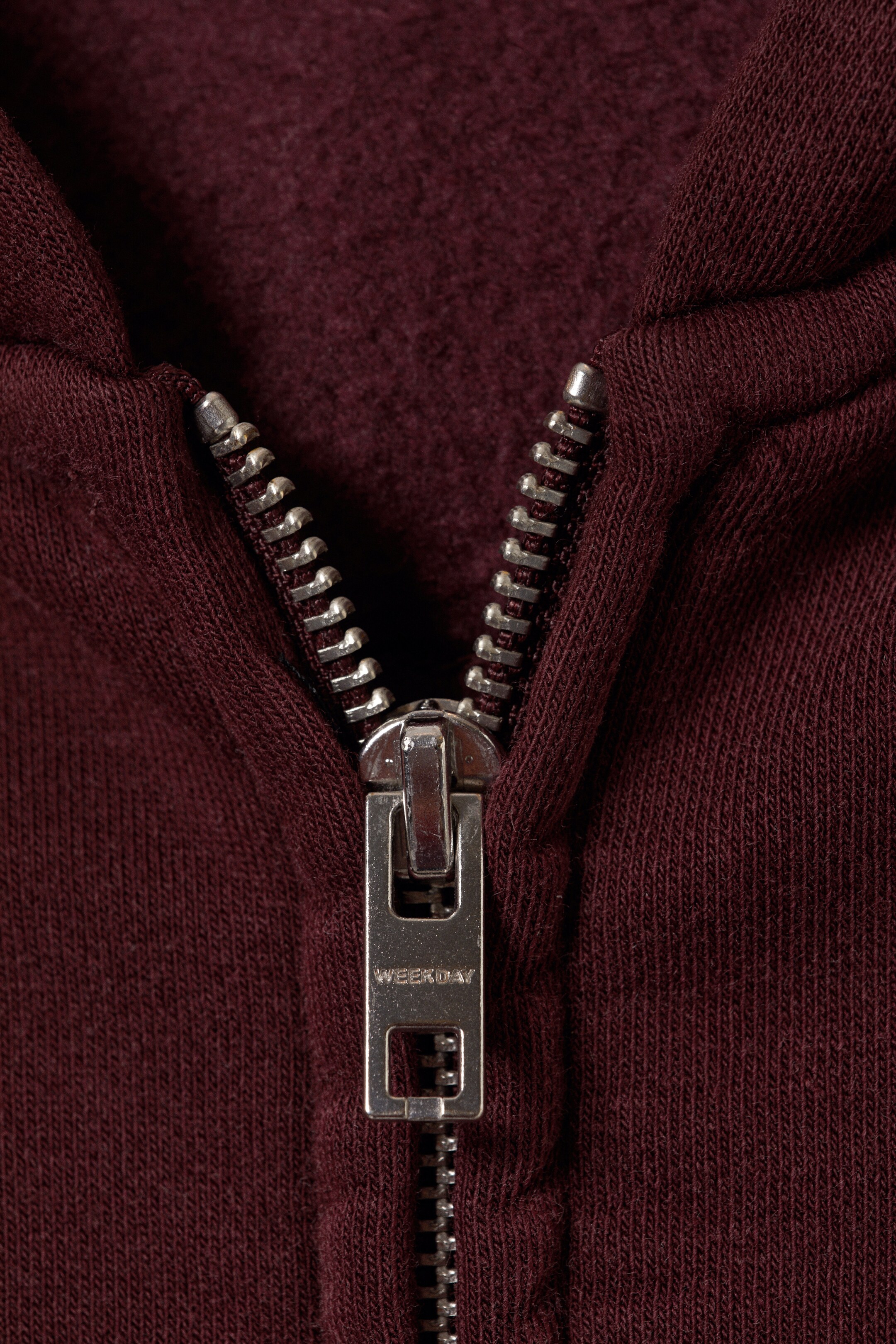 Ver imagem maior: Casaco de fecho com capuz oversized - Vermelho-escuro - HOMEM | H&M PT 2