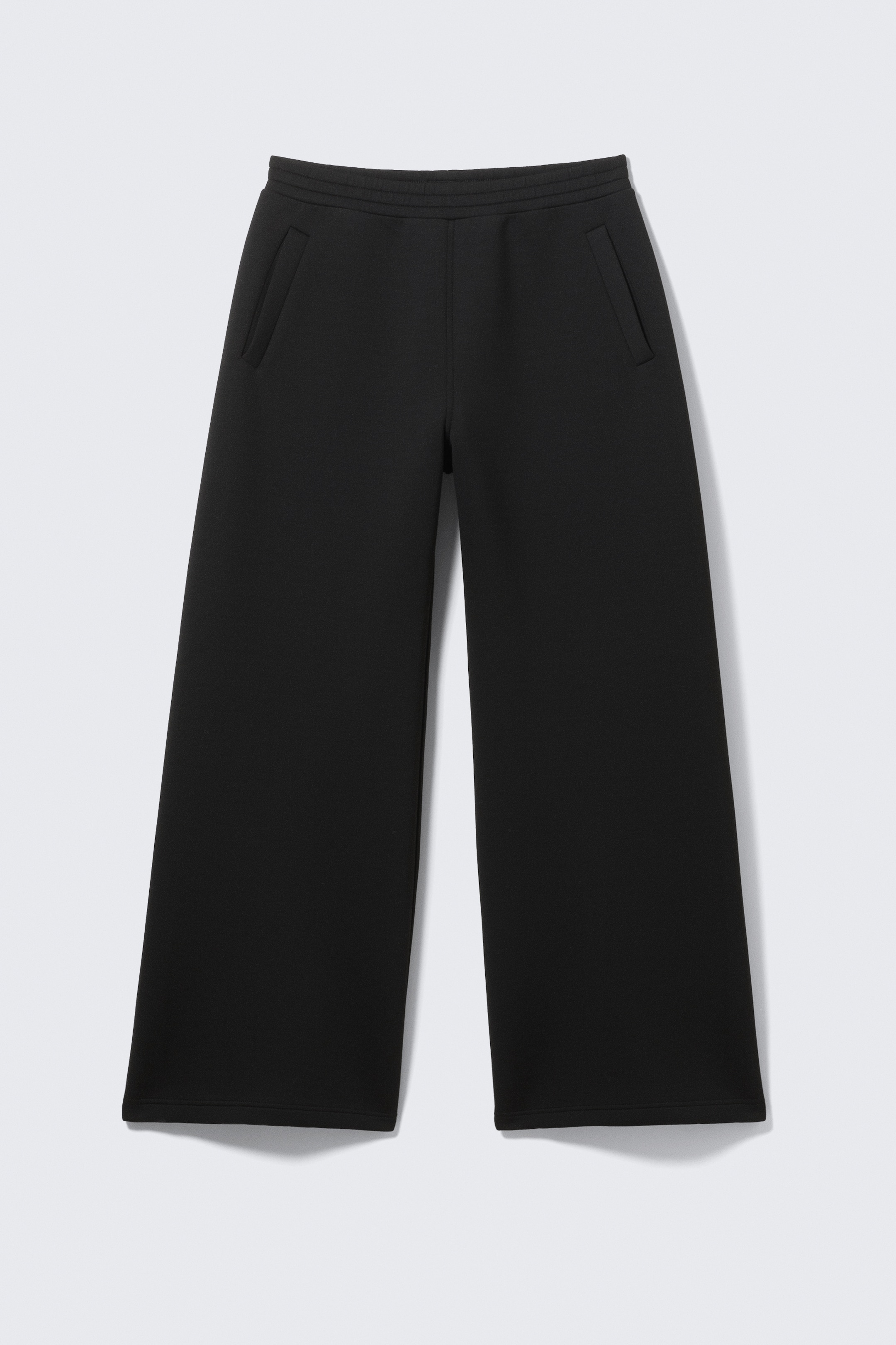 Se større billede: Afslappede Wide Leg Scuba Sweatpants - Sort - DAME | H&M DK 5