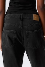 Tuned Black - Black - Missy Low Rise Loose Straight Leg Jeans - 4