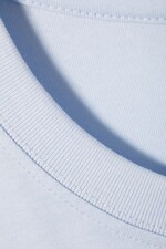 Dusty Blue - Mittelschweres lockeres T-Shirt - 1