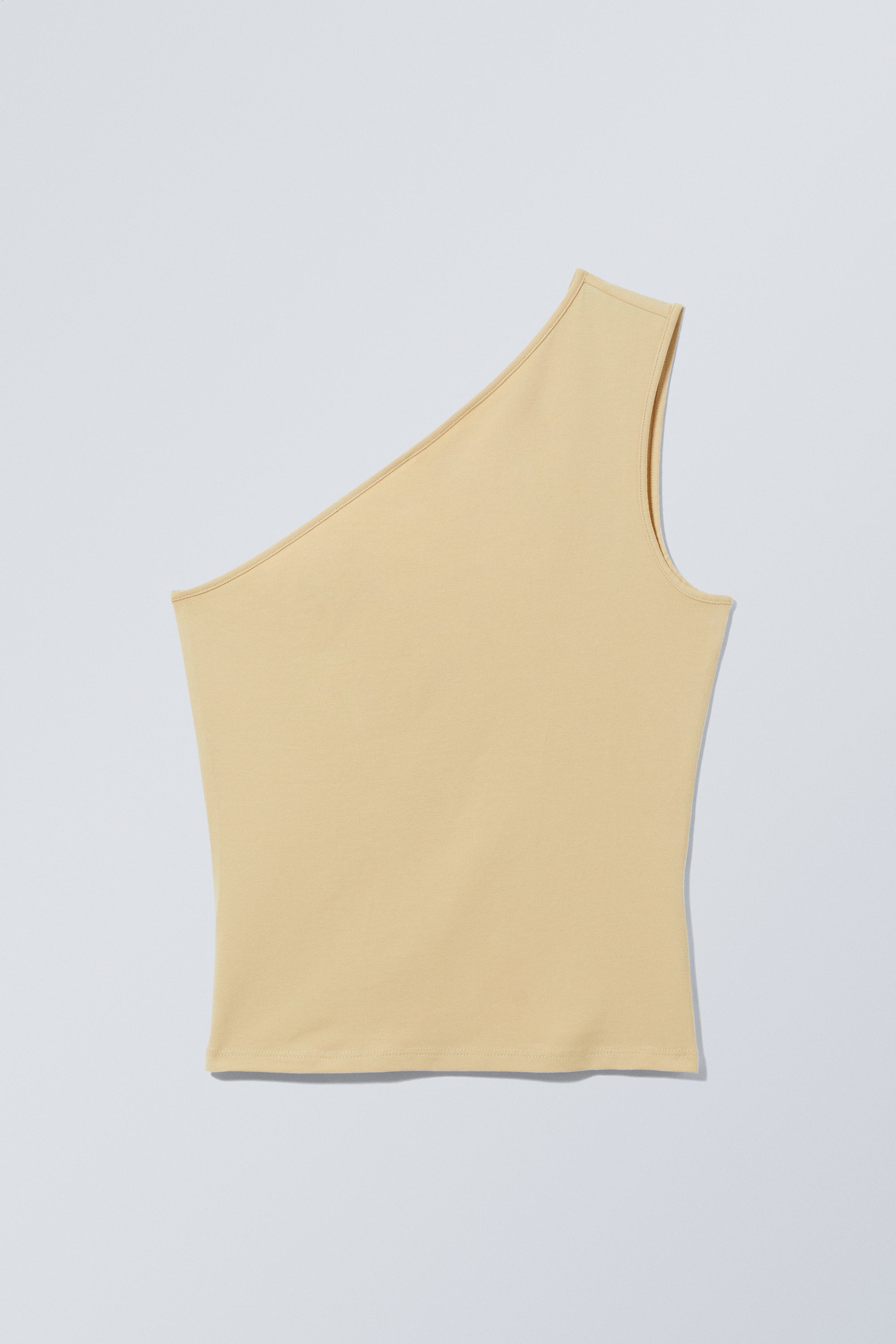 Støvgul - Cindy one shoulder tank - 0