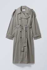 Dunkelgrau - Oversized-Trenchcoat Zenni - 0