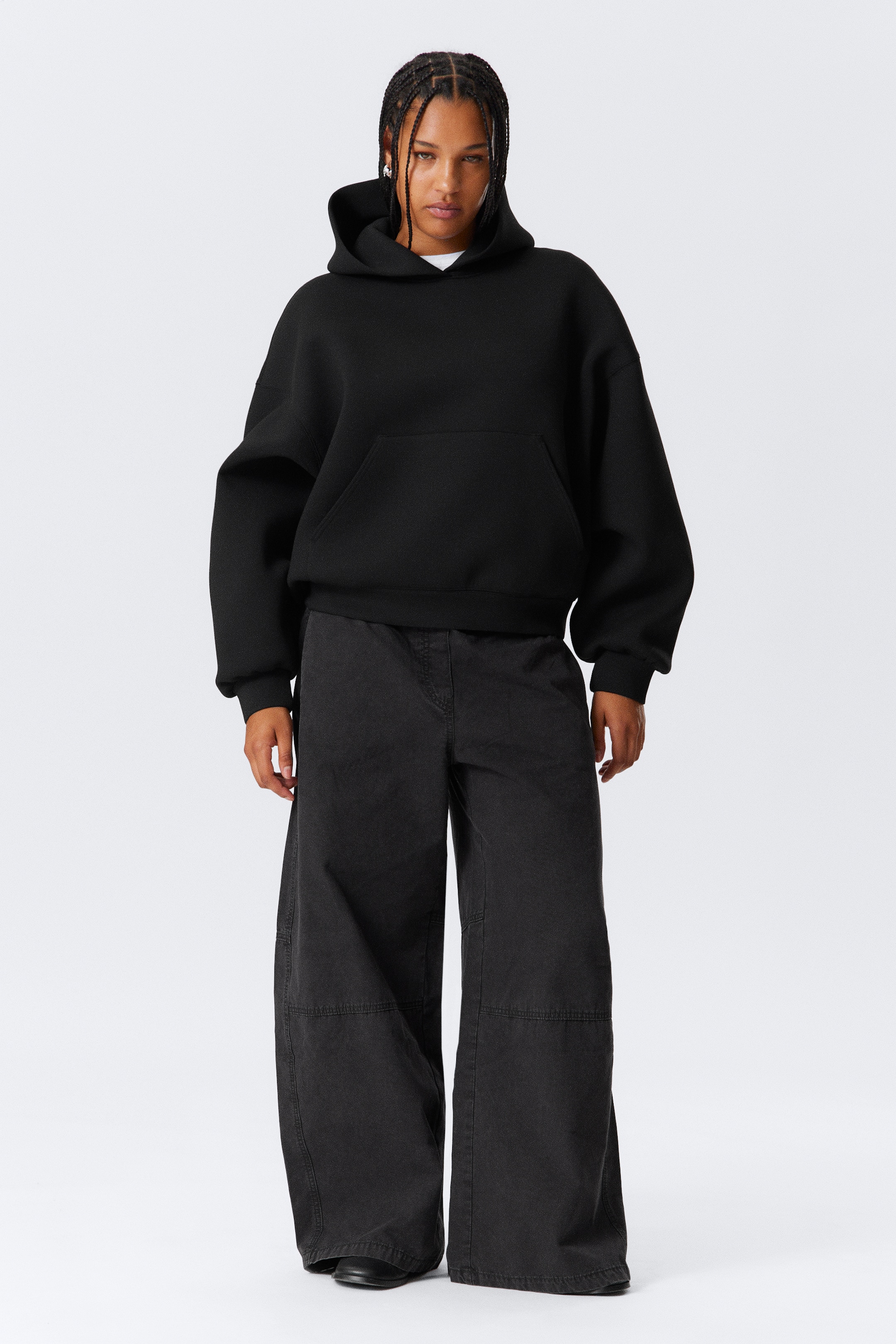 Visualizza immagine più grande: Felpa oversize in scuba con cappuccio - Nero - DONNA | H&M IT 2