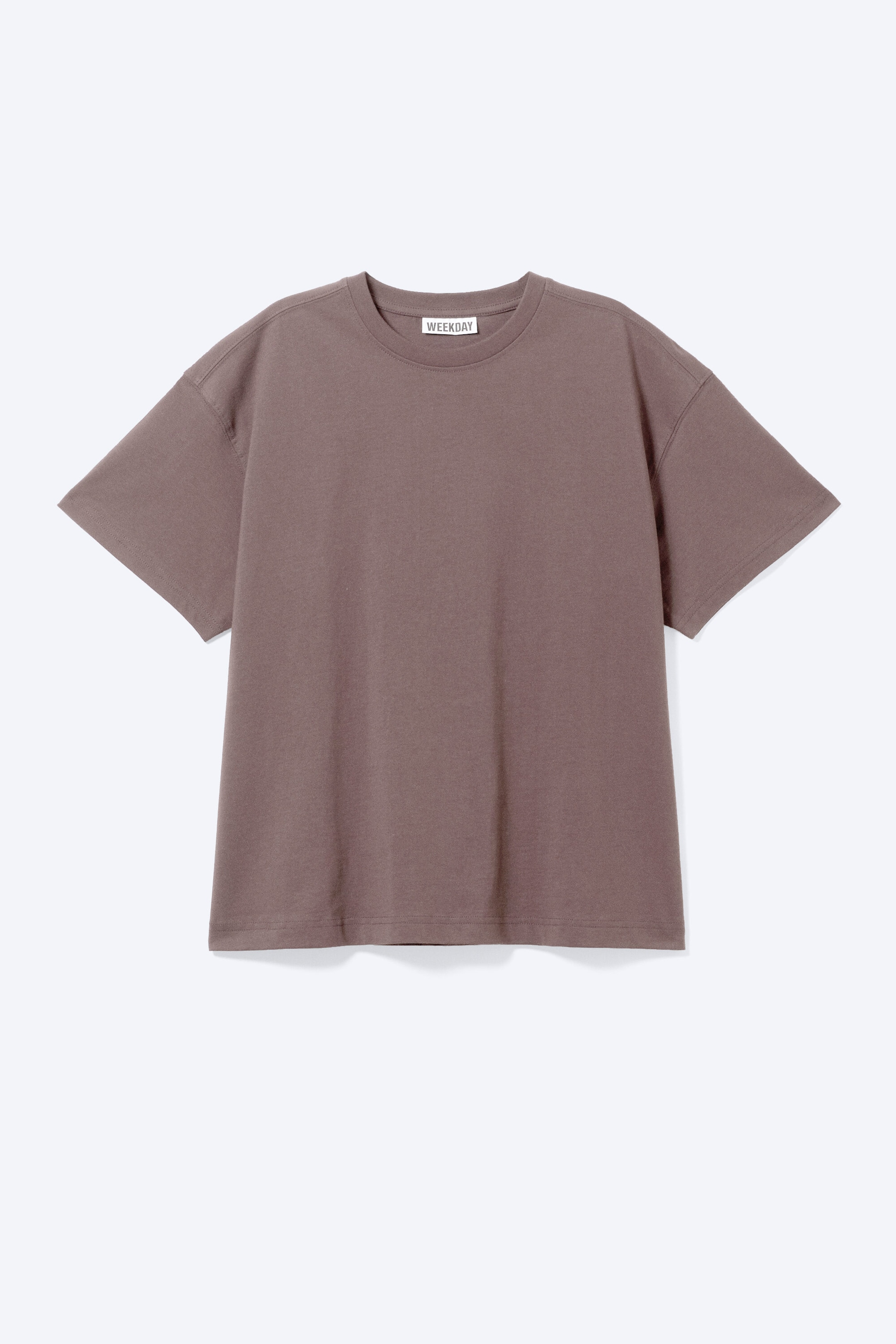 Grau - Relaxtes Boxy-T-Shirt aus Baumwolle - 3