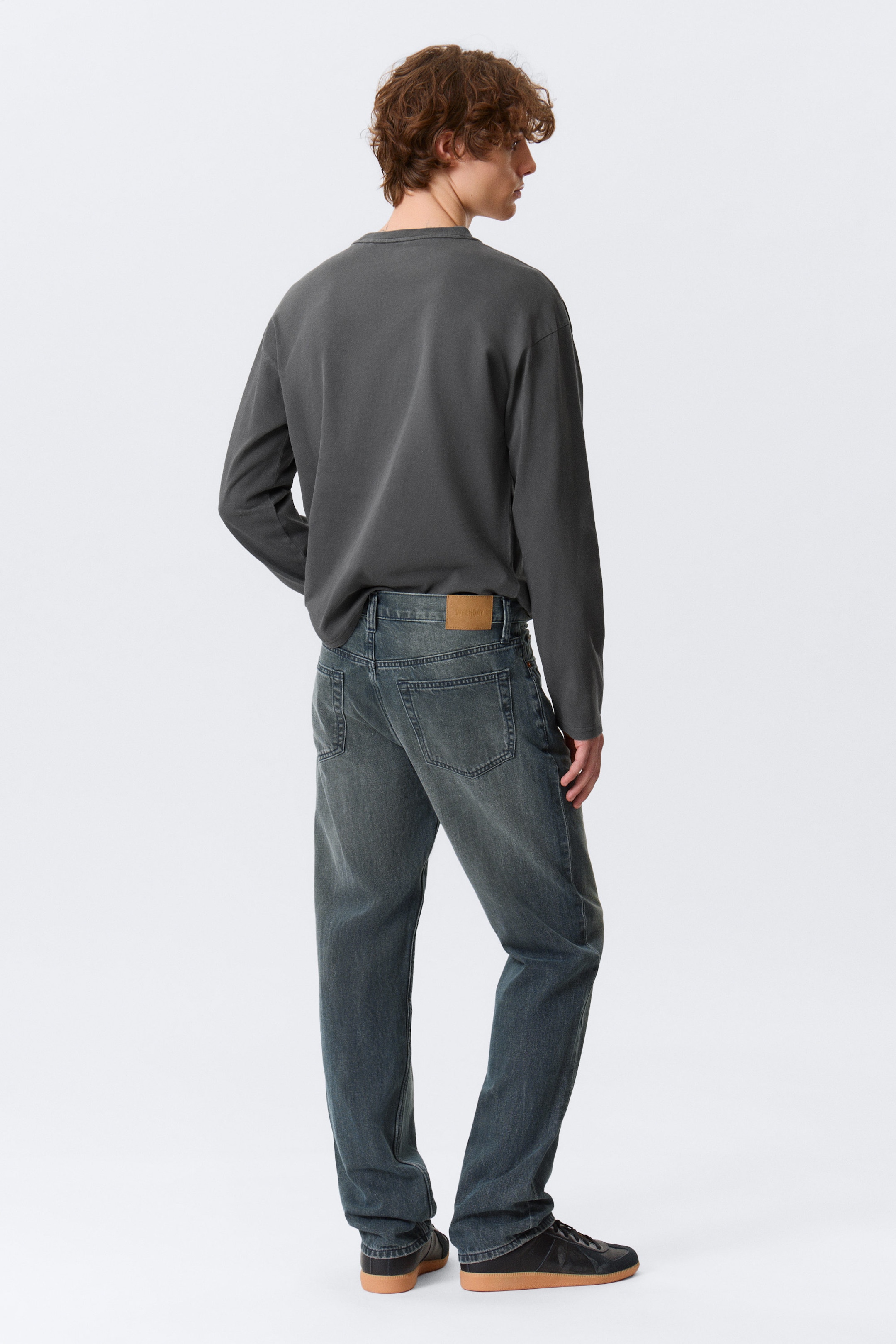 Kourtney Blue - Dark Blue - Space Mid Rise Relaxed Straight Leg Jeans - 4