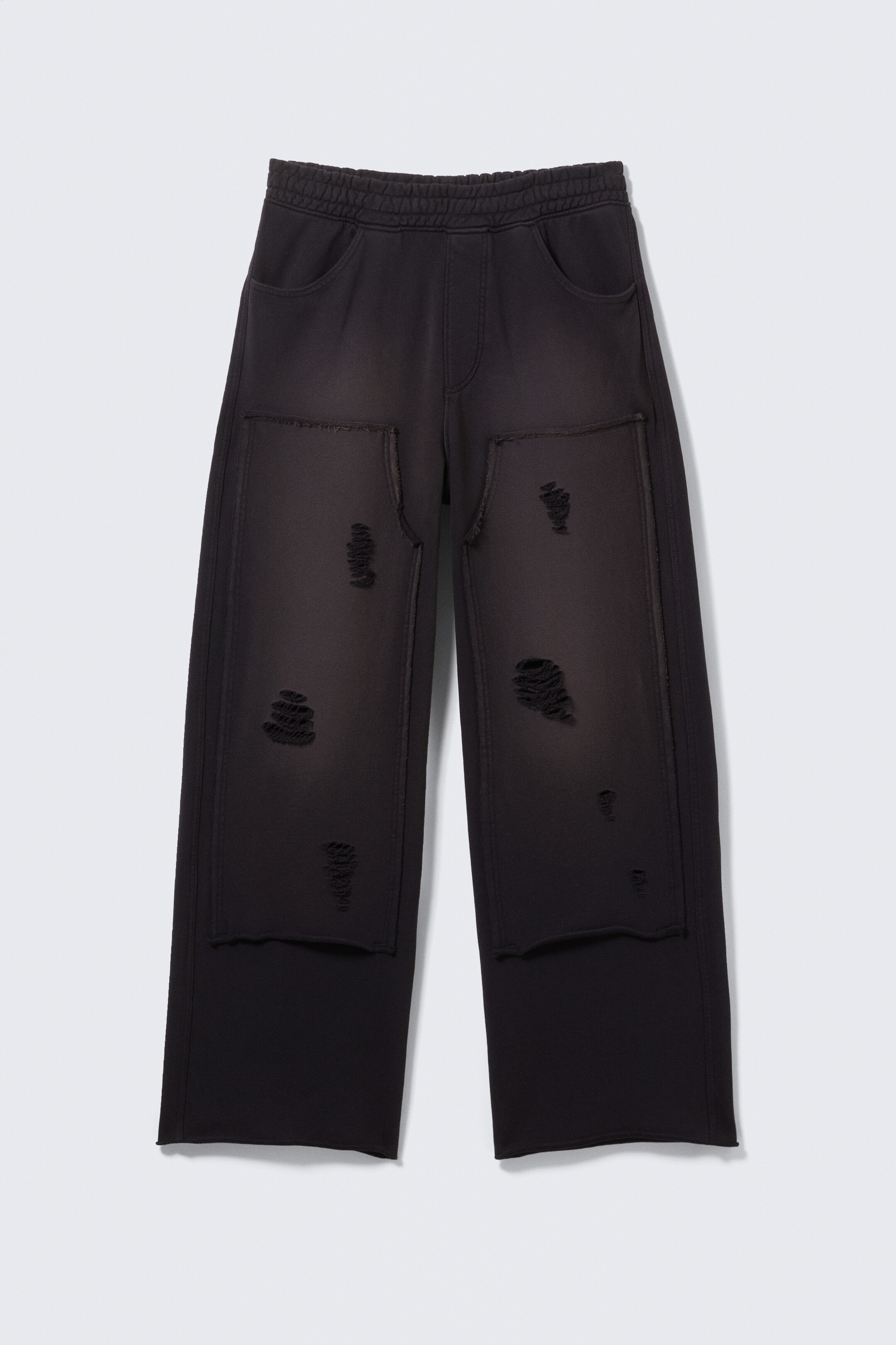 Vis større bilde: Distressed Cotton Terry Sweatpants - Mørkeblå - HERRE | H&M NO 3